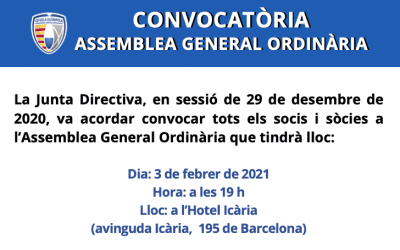 Convocatòria assemblea general ordinària